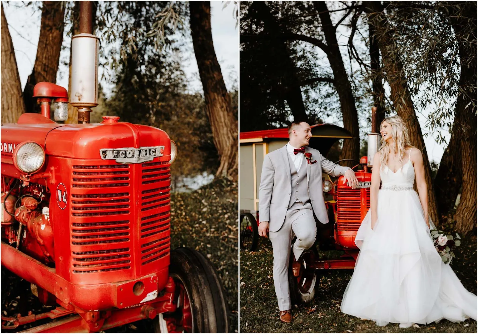 Couple celebrating at a countryside estate wedding